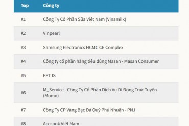 Top nhà tuyển dụng được yêu thích nhất Việt Nam 2024